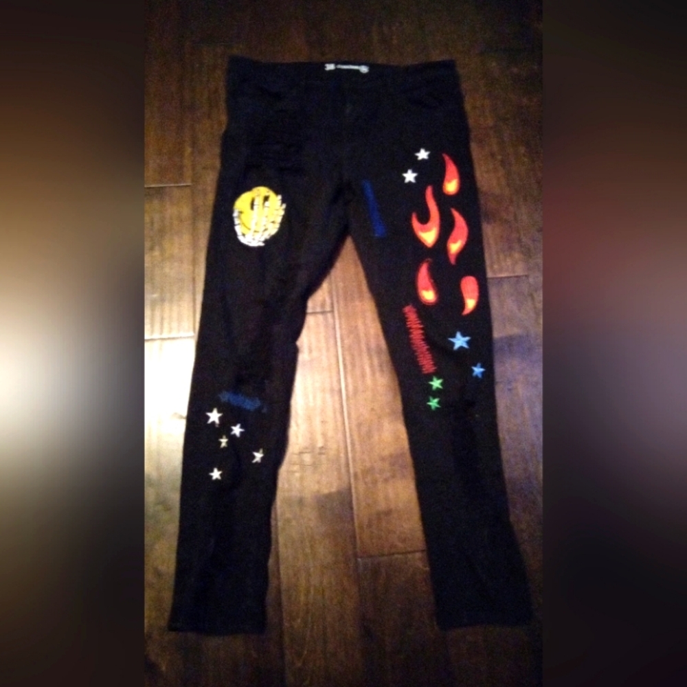 Crysp Denim ‎ Mens Halloween Party Jeans Size 38